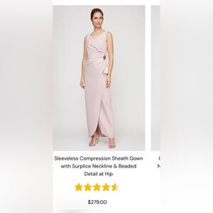 Alex Evenings Pink Mother of the Bride dress